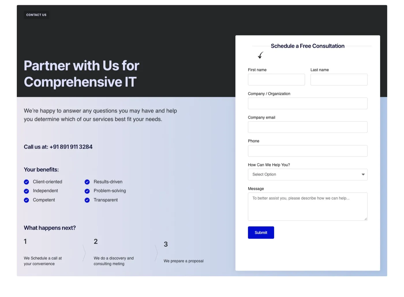 Rapidcloud — Contact & consultation